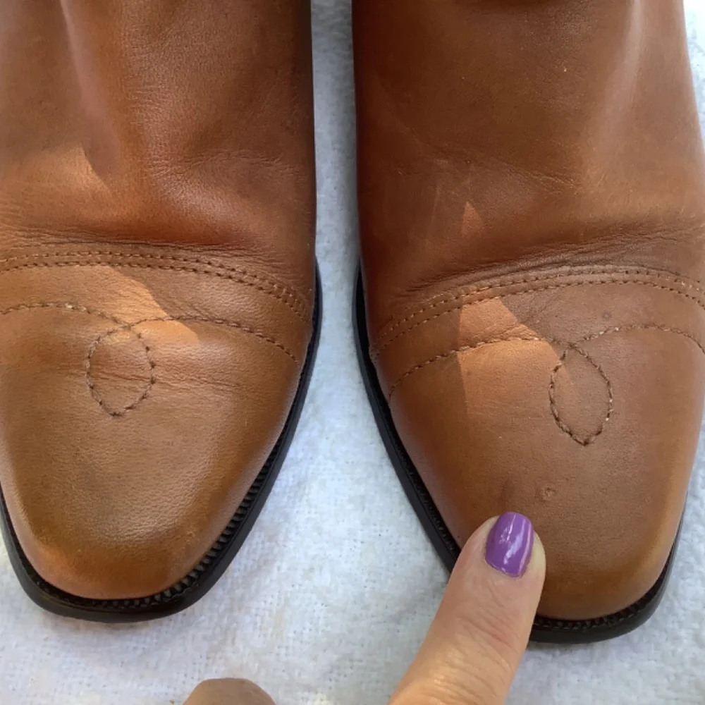 Dingo ankle‎ leather brown boot bootie cowgirl western
